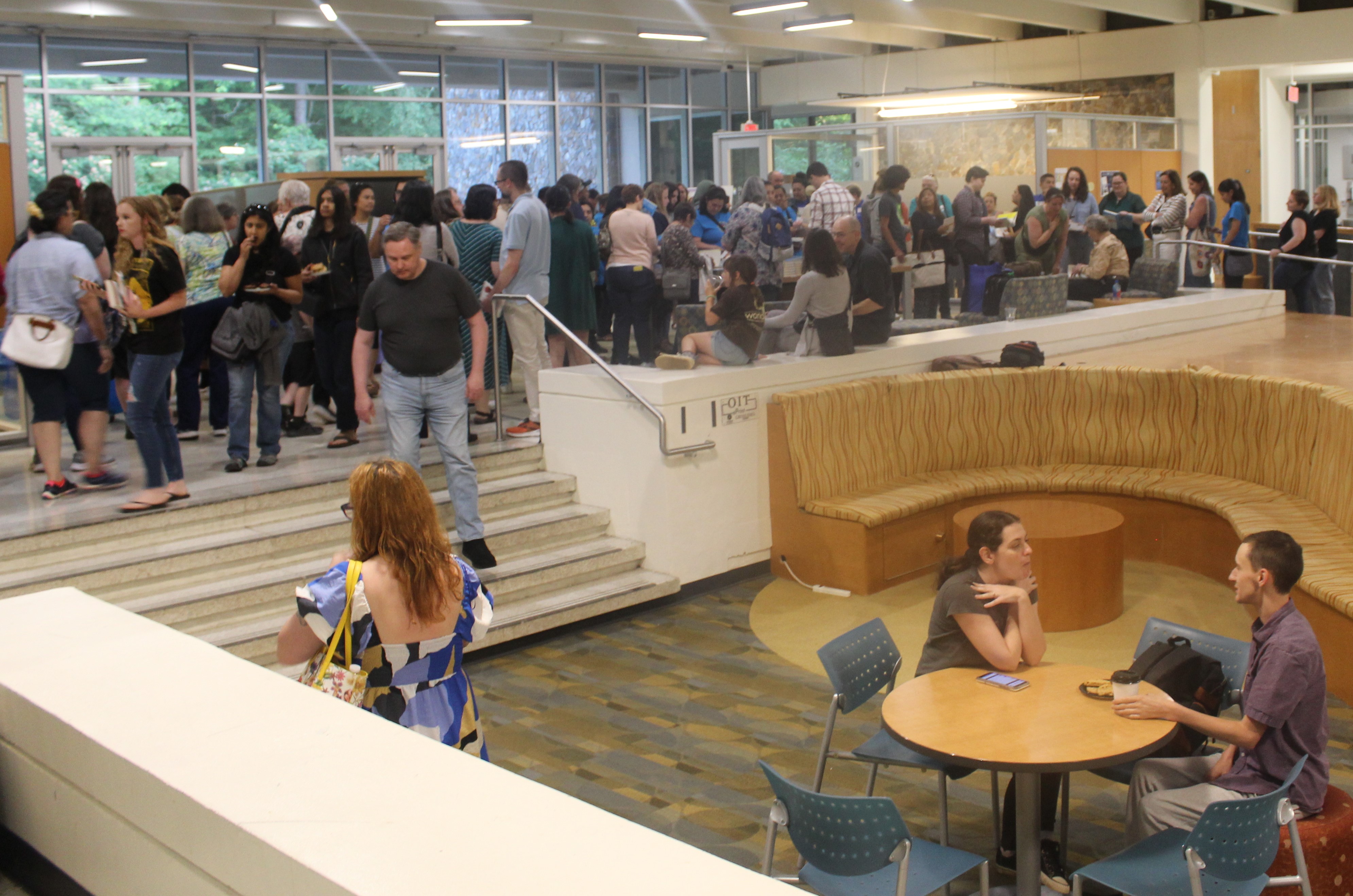 crowd at Gross Hall