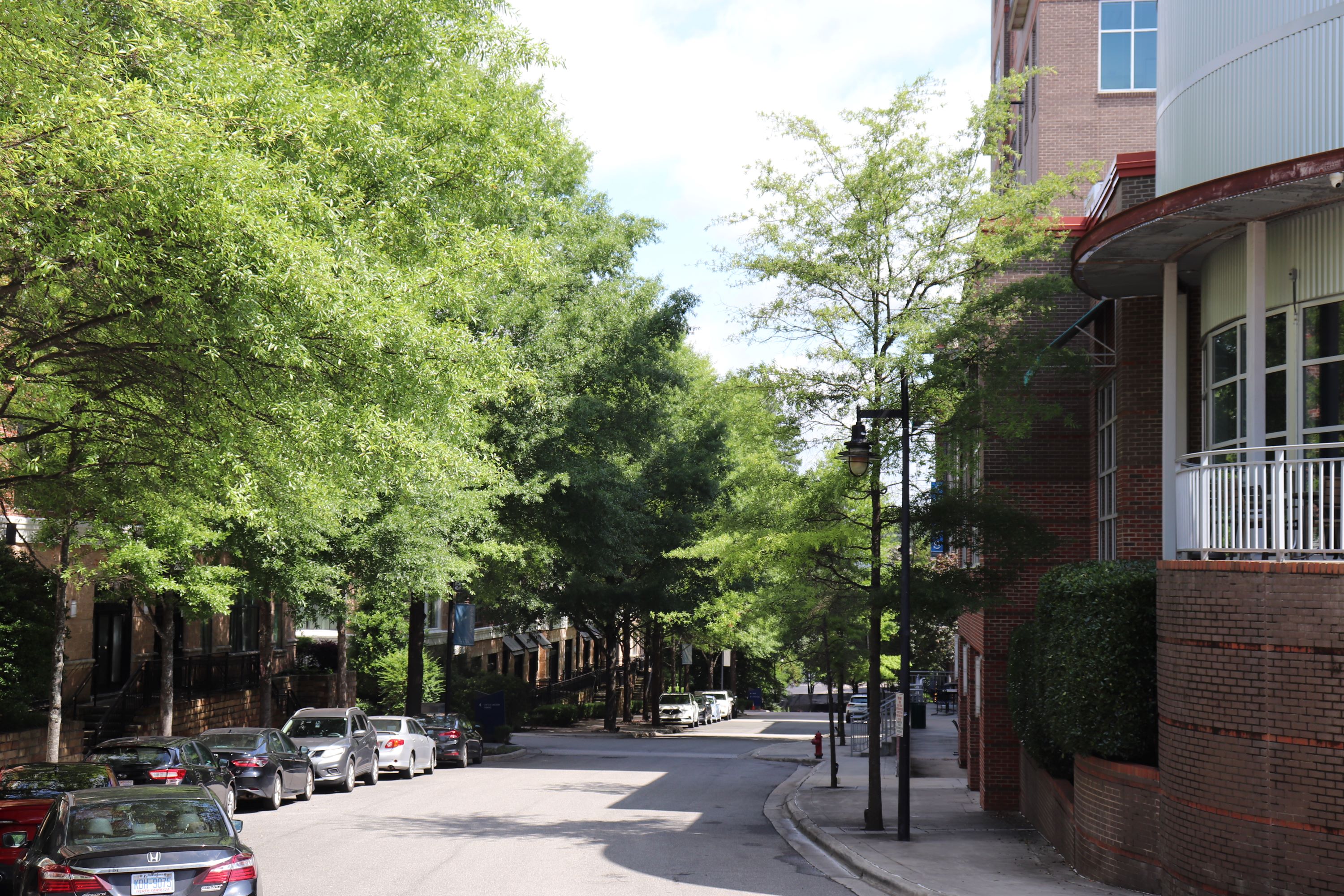 side street between Exchange and the Loft apartments