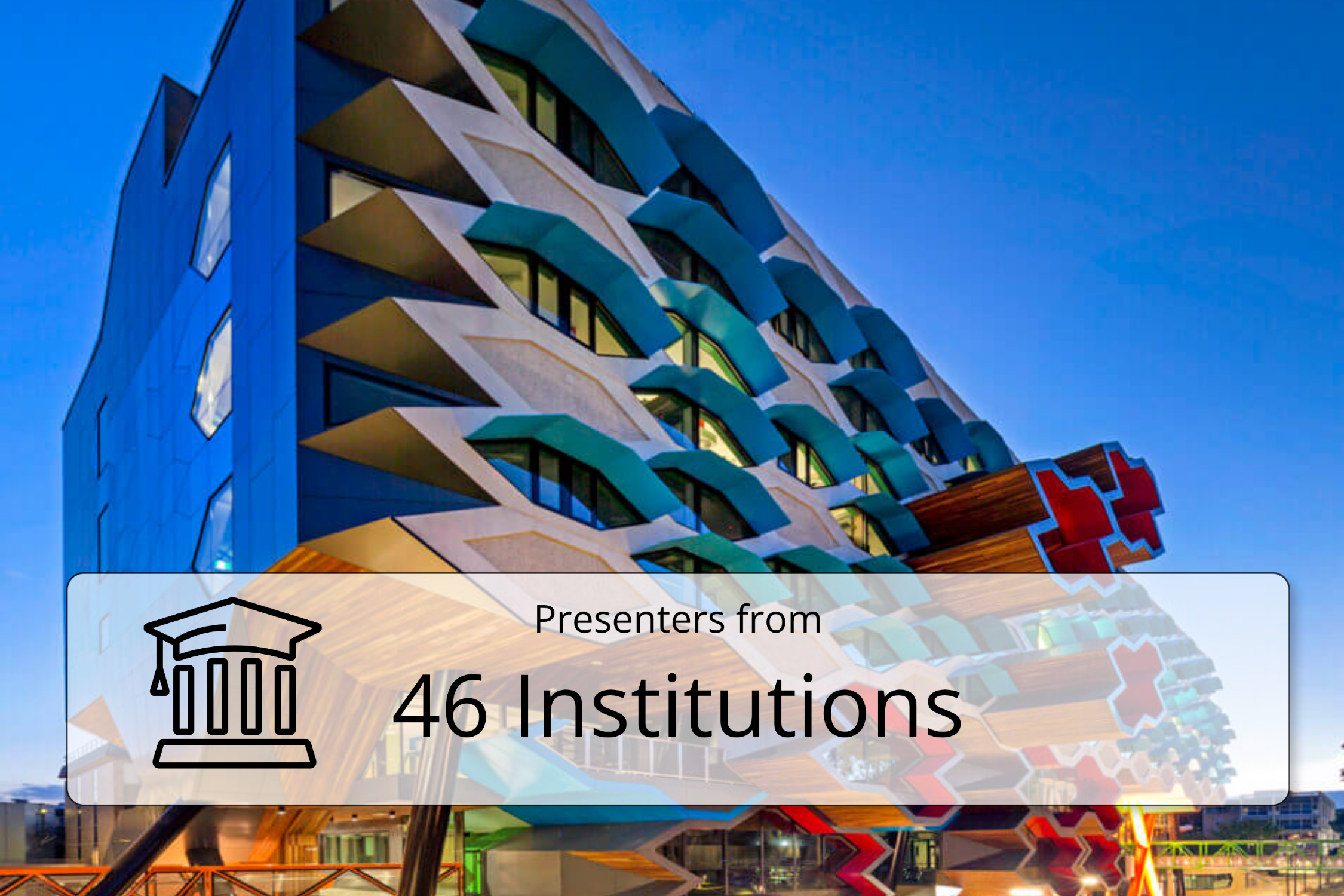 low angle photo of a building at La Trobe University in Melbourne