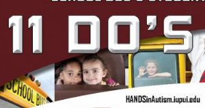 children on school bus with "11 Dos" text - cover of PDF