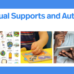 Visual Supports cover with pictures of children's hands