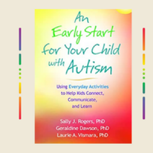 An Early Start for Your Child with Autism book cover with title and sun on red background