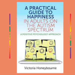 Practical Guide to Happiness cover page showing laptop with post it notes with smiley faces