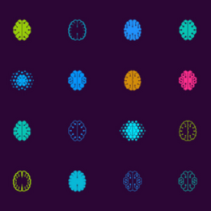 graphics of artsy brains